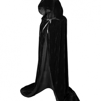IvyRobes 魔女 コスプレ衣装 フード付 ハロウィン 仮装 コスプレ マント クリスマス ブラック レッド