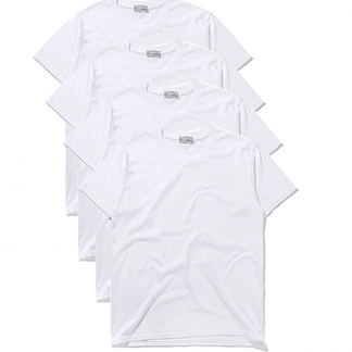 Macoking tシャツ メンズ 半袖 無地 吸汗 速乾 インナーシャツ おおきいサイズ セット クルーネック 厚手 4枚組 3枚組 綿100％
