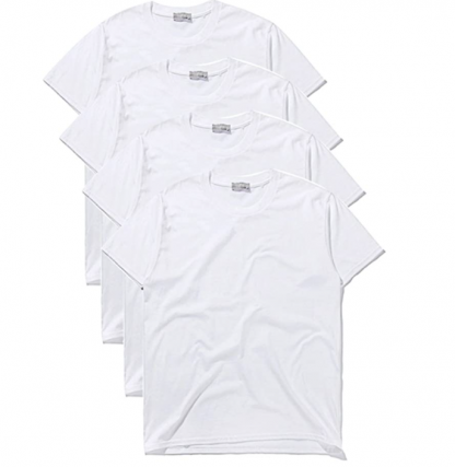 Macoking tシャツ メンズ 半袖 無地 吸汗 速乾 インナーシャツ おおきいサイズ セット クルーネック 厚手 4枚組 3枚組 綿100％